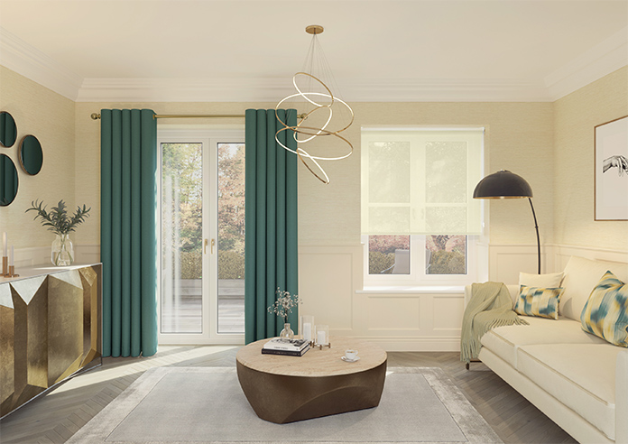 Illusion, Beige - Roller Blind - Image 8